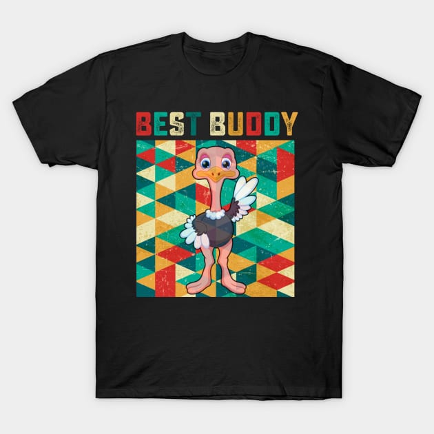 Best Buddy Ostrich T-Shirt by danieldamssm